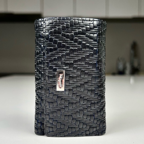 Salvatore Ferragamo Accessories - Ferragamo leather Woven Key Case